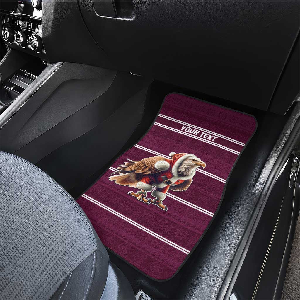 NRL Manly Warringah Christmas Personalised Car Mats with Sea Eagles Mascot