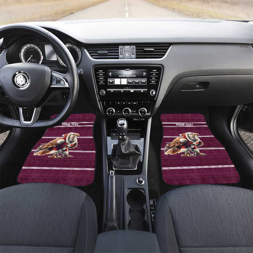 NRL Manly Warringah Christmas Personalised Car Mats with Sea Eagles Mascot