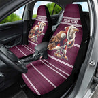NRL Manly Warringah Christmas Personalised Car Seat Cover with Sea Eagles Mascot