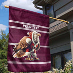 NRL Manly Warringah Christmas Personalised Garden Flag with Sea Eagles Mascot