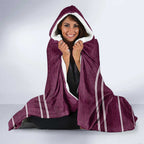 NRL Manly Warringah Christmas Personalised Hooded Blanket with Sea Eagles Mascot