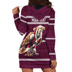 NRL Manly Warringah Christmas Personalised Hoodie Dress with Sea Eagles Mascot