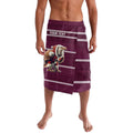 NRL Manly Warringah Christmas Personalised Lavalava with Sea Eagles Mascot