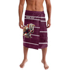 NRL Manly Warringah Christmas Personalised Lavalava with Sea Eagles Mascot