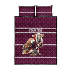 NRL Manly Warringah Christmas Personalised Quilt Bed Set with Sea Eagles Mascot