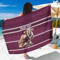 NRL Manly Warringah Christmas Personalised Sarong with Sea Eagles Mascot