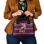 NRL Manly Warringah Christmas Personalised Shoulder Handbag with Sea Eagles Mascot