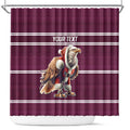 NRL Manly Warringah Christmas Personalised Shower Curtain with Sea Eagles Mascot