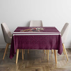 NRL Manly Warringah Christmas Personalised Tablecloth with Sea Eagles Mascot