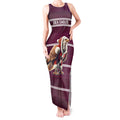 NRL Manly Warringah Christmas Personalised Tank Maxi Dress with Sea Eagles Mascot