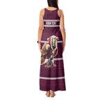 NRL Manly Warringah Christmas Personalised Tank Maxi Dress with Sea Eagles Mascot