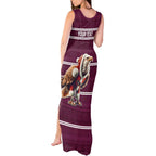NRL Manly Warringah Christmas Personalised Tank Maxi Dress with Sea Eagles Mascot