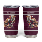NRL Manly Warringah Christmas Personalised Tumbler Cup with Sea Eagles Mascot