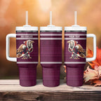 NRL Manly Warringah Christmas Personalised Tumbler With Handle with Sea Eagles Mascot