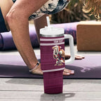 NRL Manly Warringah Christmas Personalised Tumbler With Handle with Sea Eagles Mascot