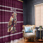 NRL Manly Warringah Christmas Personalised Window Curtain with Sea Eagles Mascot