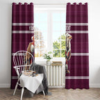NRL Manly Warringah Christmas Personalised Window Curtain with Sea Eagles Mascot