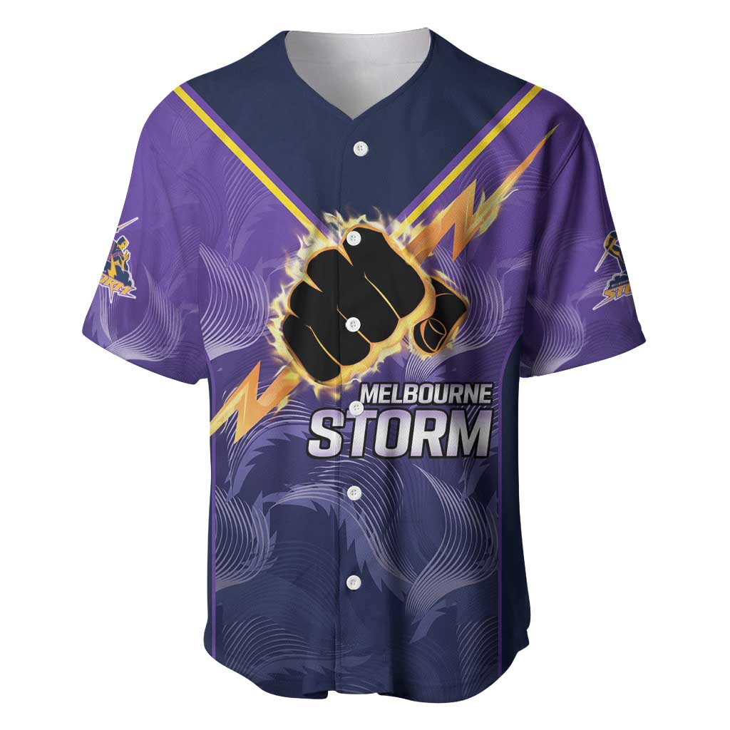 NRL Storm Custom Baseball Jersey Minimalism Style