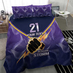 NRL Storm Custom Bedding Set Minimalism Style