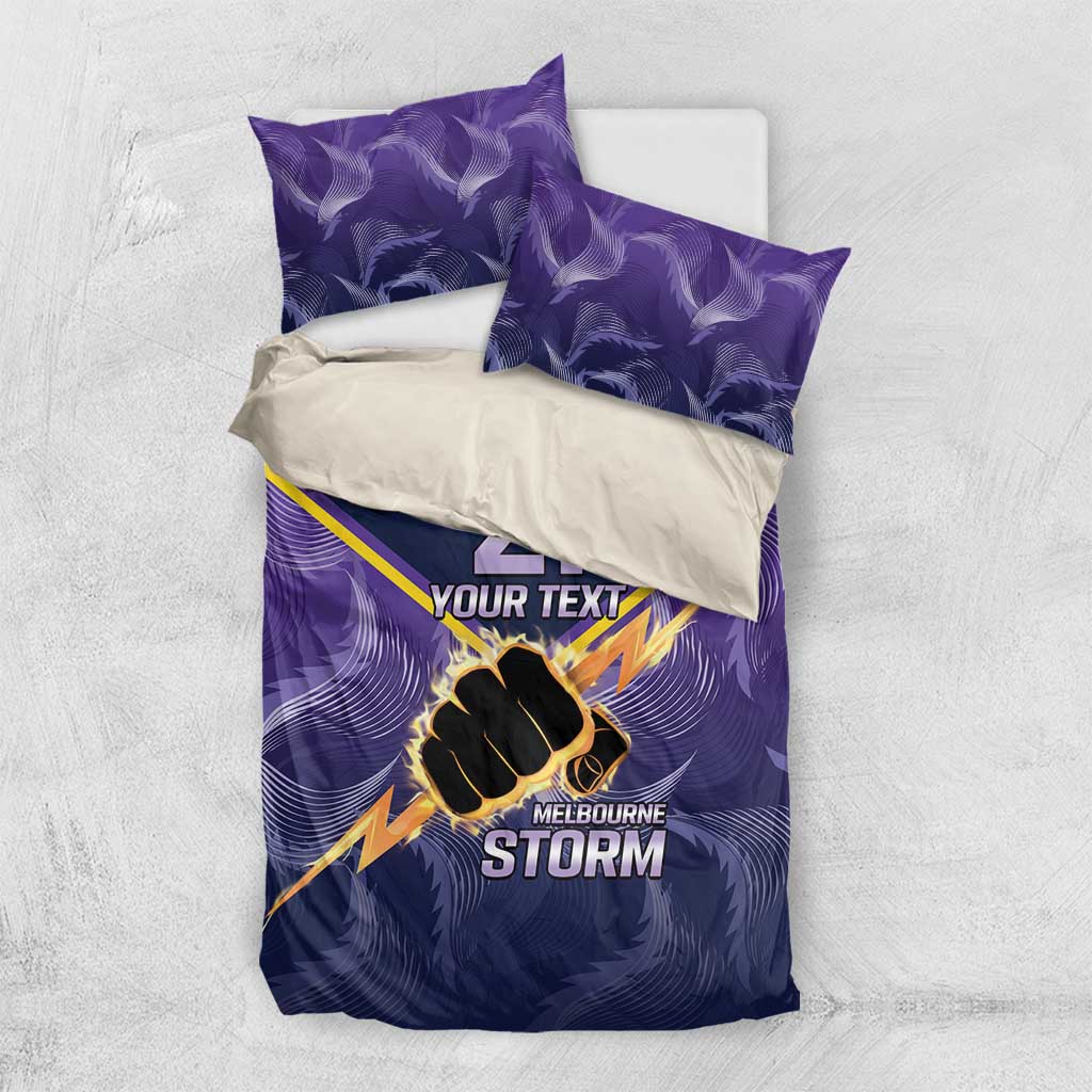 NRL Storm Custom Bedding Set Minimalism Style