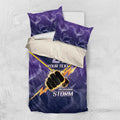 NRL Storm Custom Bedding Set Minimalism Style