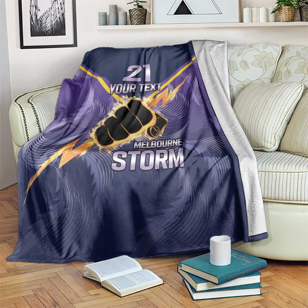 NRL Storm Custom Blanket Minimalism Style
