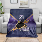 NRL Storm Custom Blanket Minimalism Style