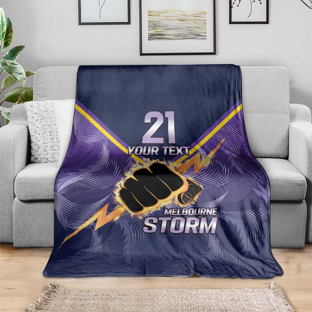 NRL Storm Custom Blanket Minimalism Style