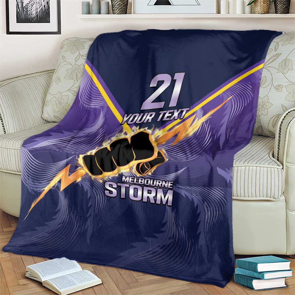 NRL Storm Custom Blanket Minimalism Style