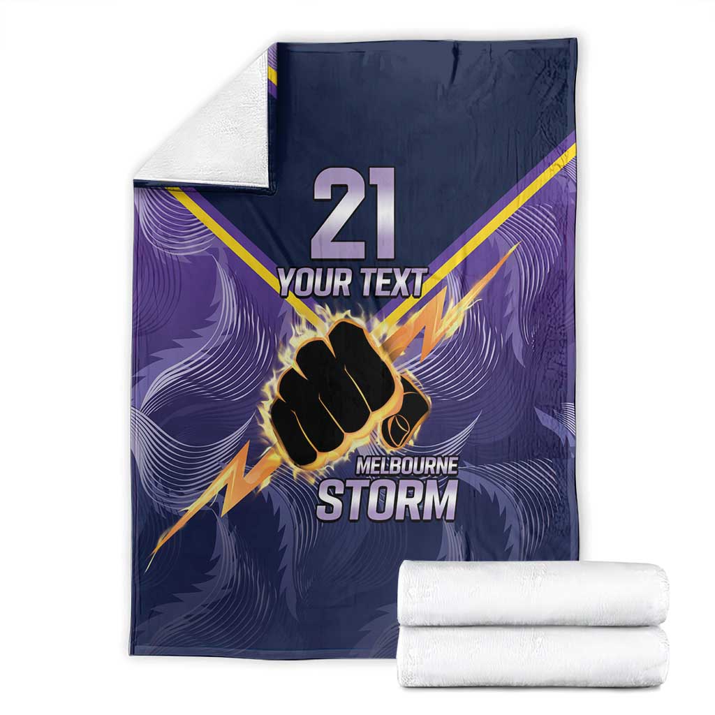 NRL Storm Custom Blanket Minimalism Style
