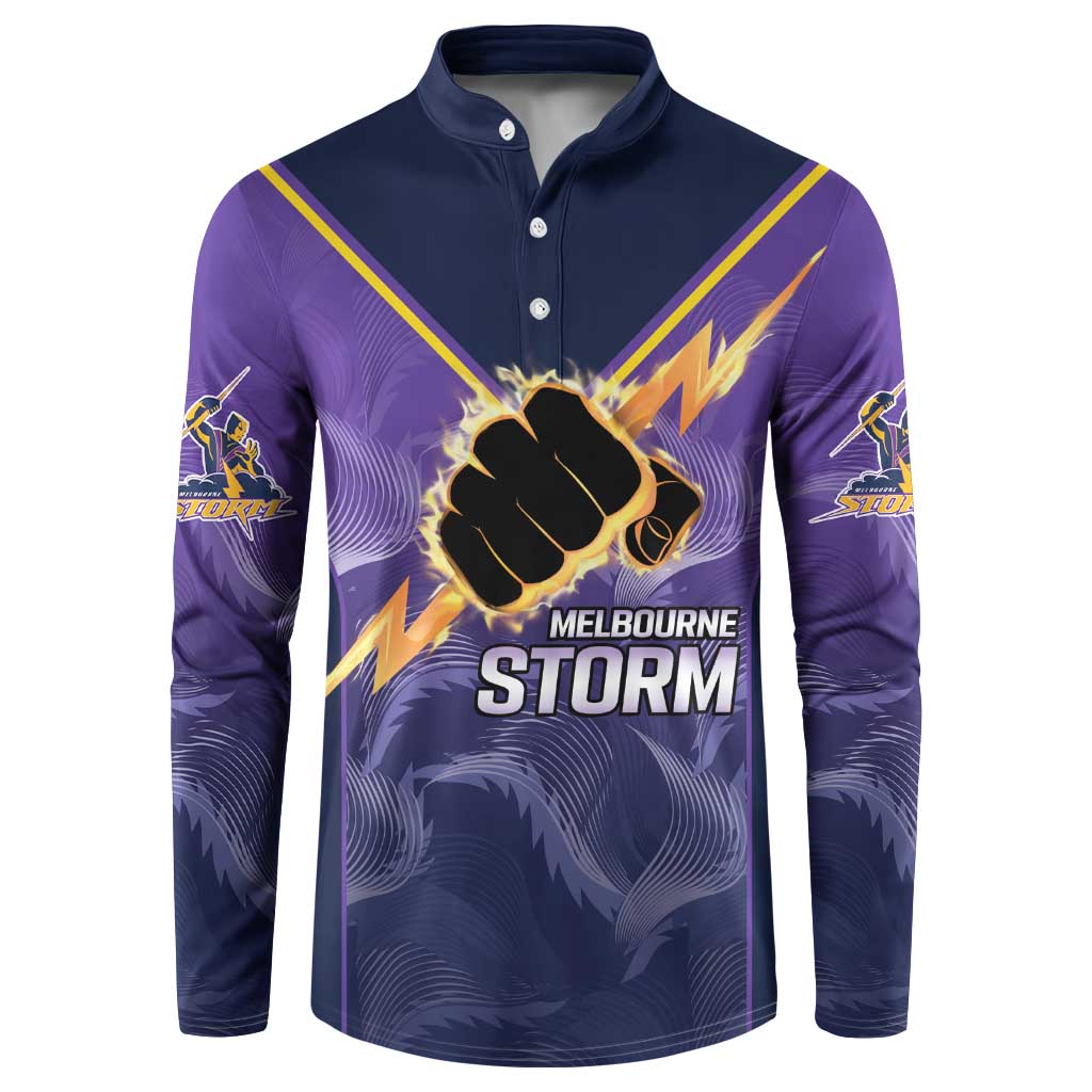 NRL Storm Custom Button Sweatshirt Minimalism Style