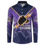 NRL Storm Custom Button Sweatshirt Minimalism Style