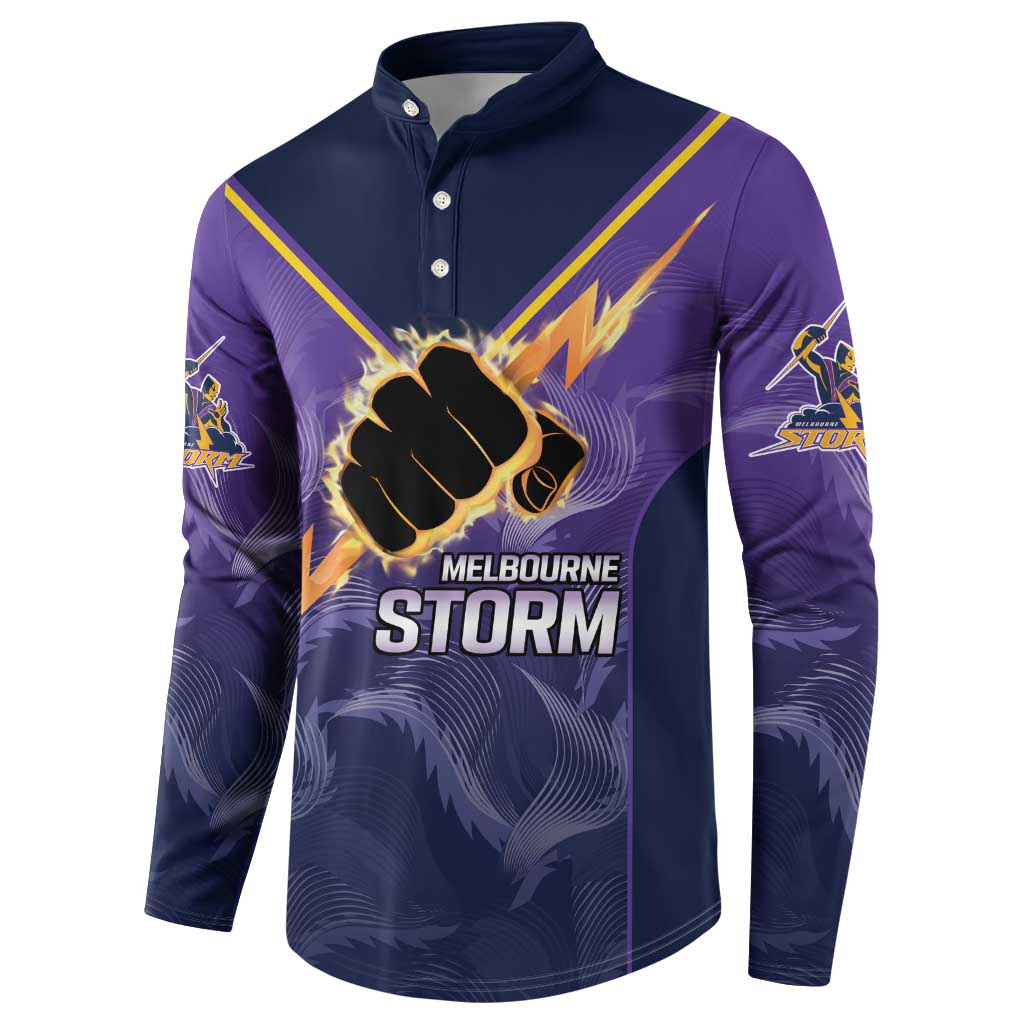 NRL Storm Custom Button Sweatshirt Minimalism Style