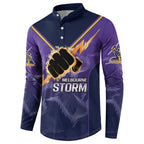 NRL Storm Custom Button Sweatshirt Minimalism Style