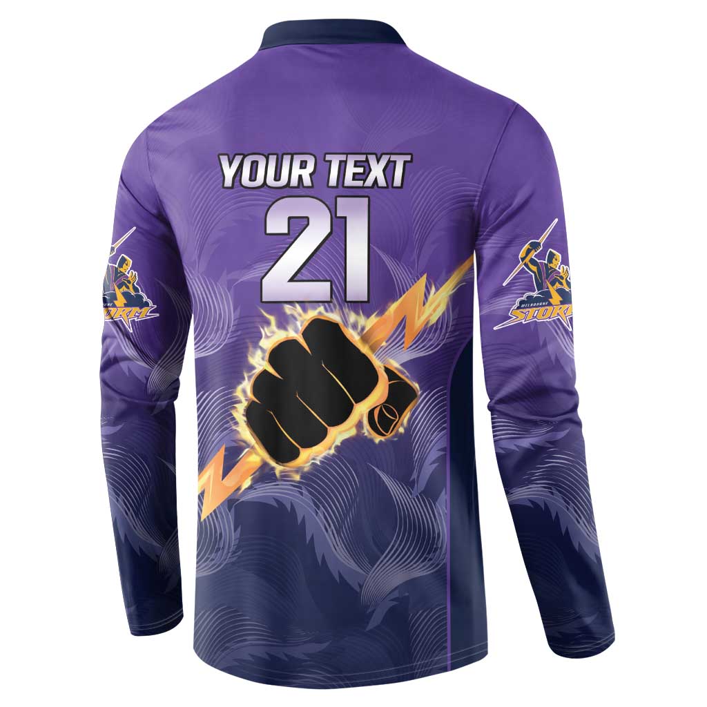 NRL Storm Custom Button Sweatshirt Minimalism Style