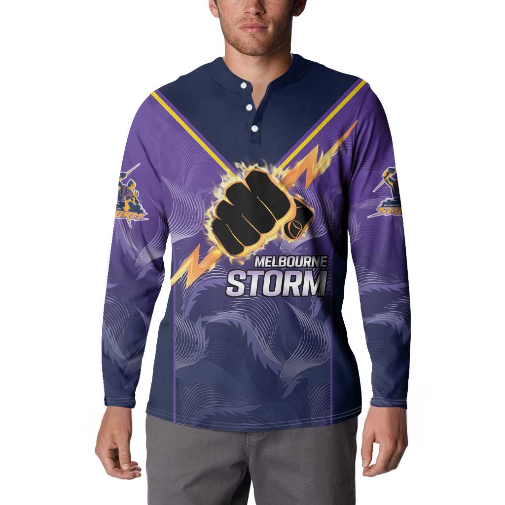 NRL Storm Custom Button Sweatshirt Minimalism Style
