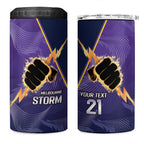 NRL Storm Custom 4 in 1 Can Cooler Tumbler Minimalism Style