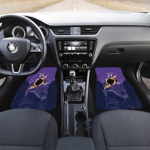 NRL Storm Custom Car Mats Minimalism Style