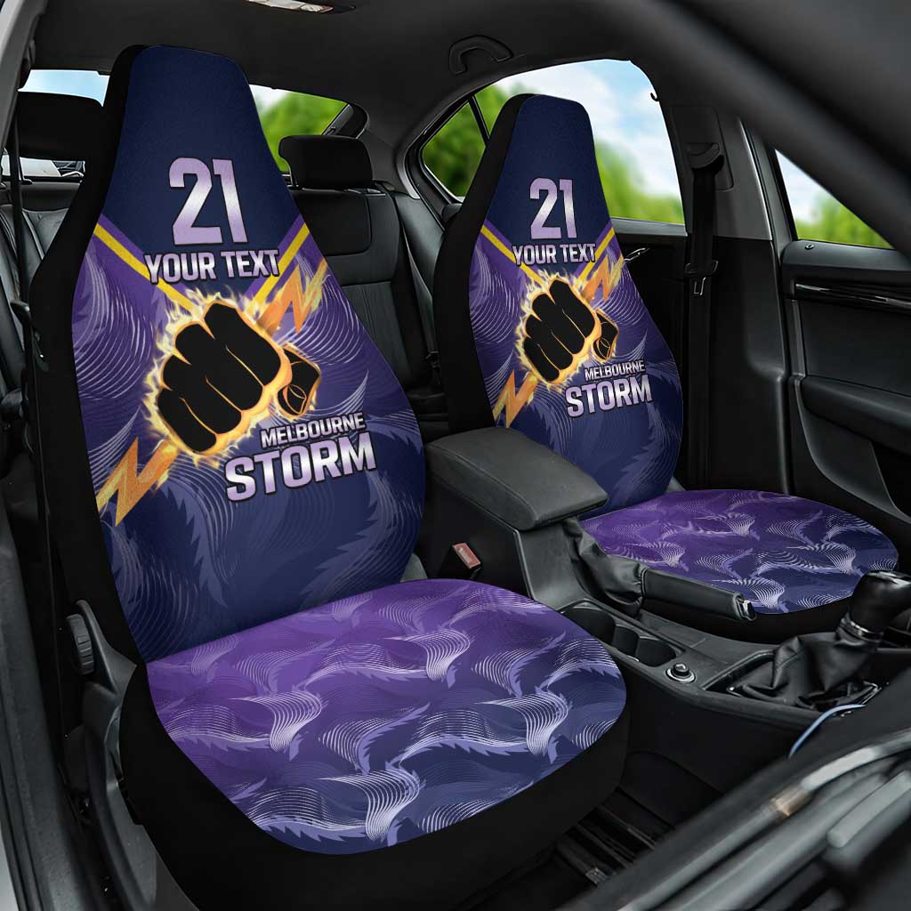 NRL Storm Custom Car Seat Cover Minimalism Style