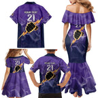 NRL Storm Custom Family Matching Mermaid Dress and Hawaiian Shirt Minimalism Style