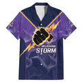 NRL Storm Custom Family Matching Mermaid Dress and Hawaiian Shirt Minimalism Style