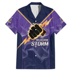 NRL Storm Custom Family Matching Mermaid Dress and Hawaiian Shirt Minimalism Style