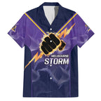 NRL Storm Custom Family Matching Summer Maxi Dress and Hawaiian Shirt Minimalism Style