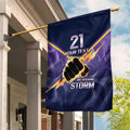 NRL Storm Custom Garden Flag Minimalism Style