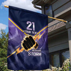 NRL Storm Custom Garden Flag Minimalism Style