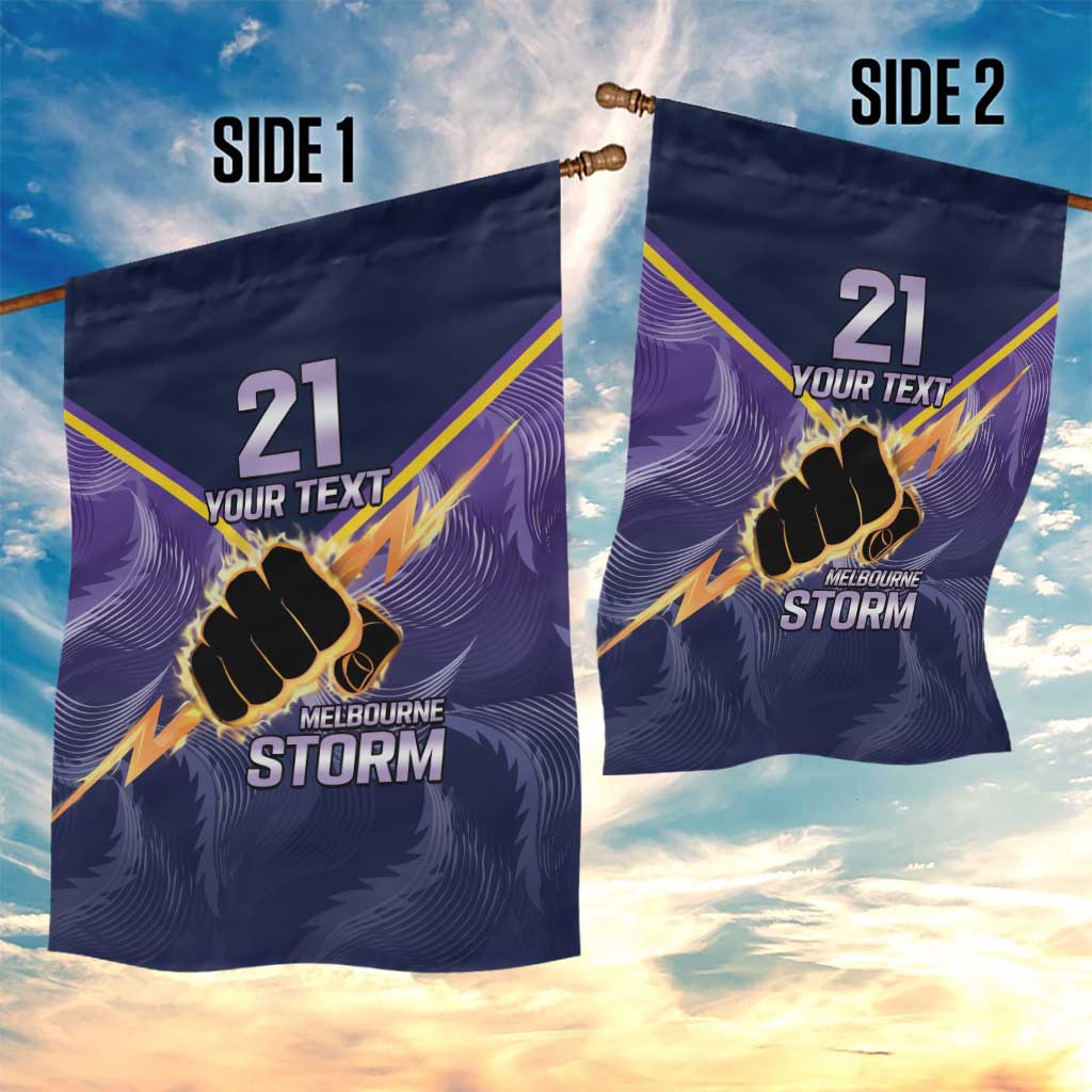 NRL Storm Custom Garden Flag Minimalism Style