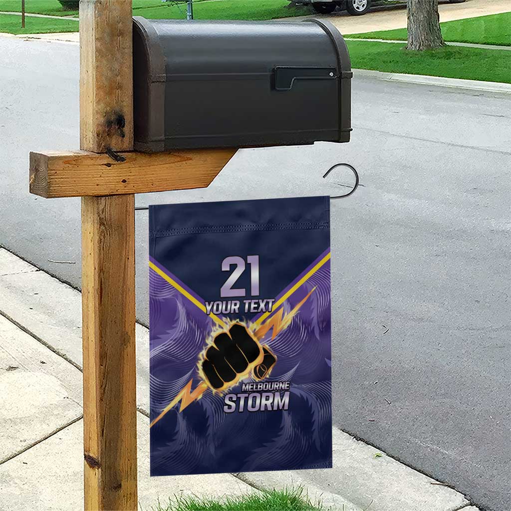 NRL Storm Custom Garden Flag Minimalism Style