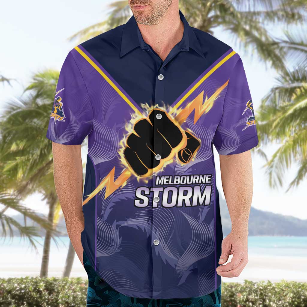 NRL Storm Custom Hawaiian Shirt Minimalism Style