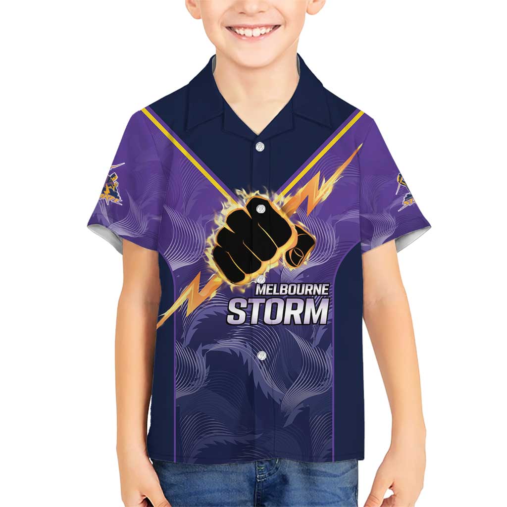 NRL Storm Custom Hawaiian Shirt Minimalism Style