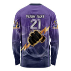 NRL Storm Custom Long Sleeve Shirt Minimalism Style